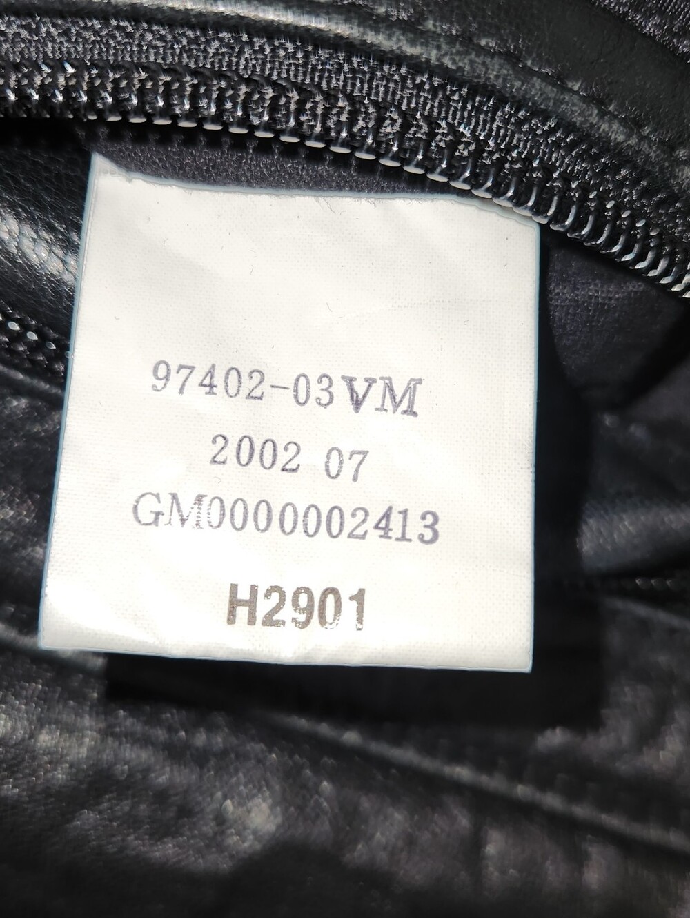 Vintage 100th Yr. Harley-Davidson Black/Grey Leather Bomber Jacket - Picture 4 of 8